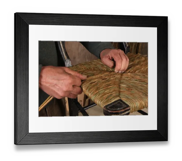 Framed Print : Rush Seats Framed Print : Rush Seats