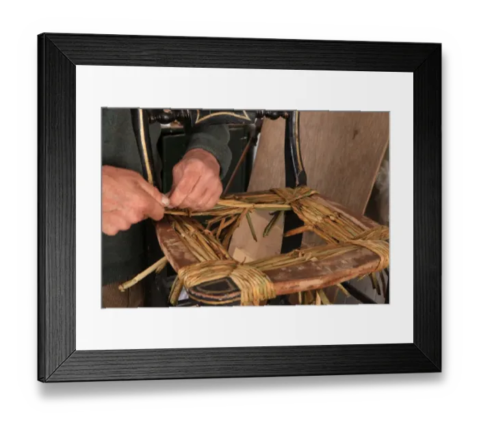 Framed Print : Rush Seats Framed Print : Rush Seats