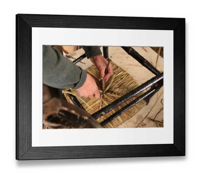 Framed Print : Rush Seats Framed Print : Rush Seats