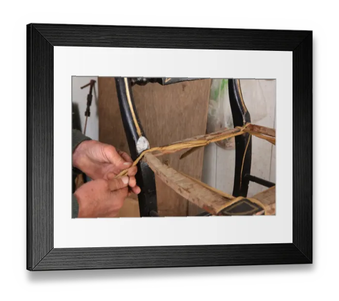 Framed Print : Rush Seats Framed Print : Rush Seats