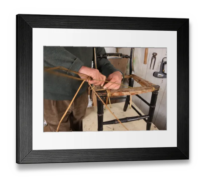 Framed Print : Rush Seats Framed Print : Rush Seats