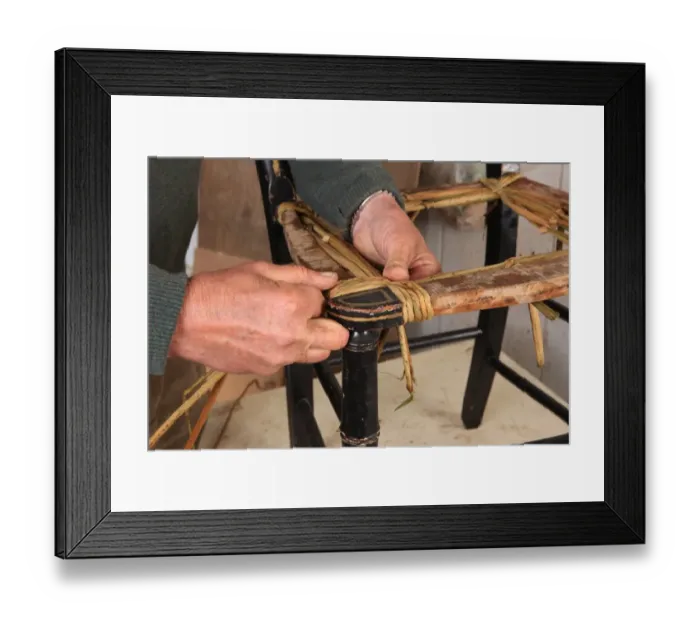 Framed Print : Rush Seats Framed Print : Rush Seats