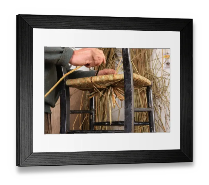 Framed Print : Rush Seats Framed Print : Rush Seats