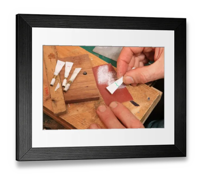 Framed Print : Bagpipe maker Framed Print : Bagpipe maker
