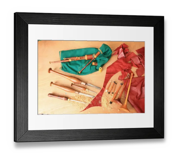 Framed Print : Bagpipe maker Framed Print : Bagpipe maker