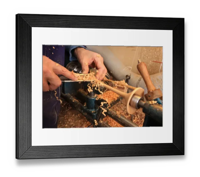 Framed Print : Bagpipe maker Framed Print : Bagpipe maker