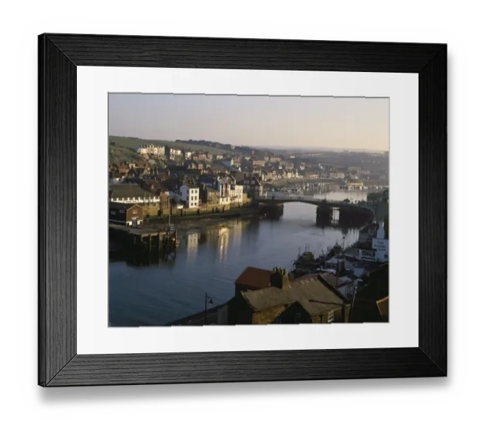 Framed Print : Whitby. Looking over the harbour at Whitby on the North Yorkshire Coast Framed Print : Whitby. Looking over the harbour at Whitby on the North Yorkshire Coast