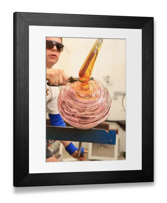 Framed Print : Glassblowing Framed Print : Glassblowing
