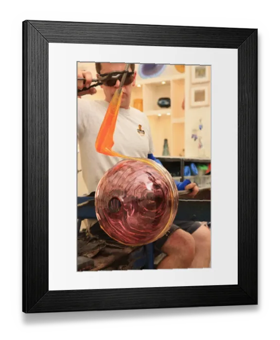 Framed Print : Glassblowing Framed Print : Glassblowing