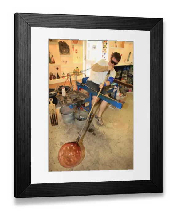 Framed Print : Glassblowing Framed Print : Glassblowing