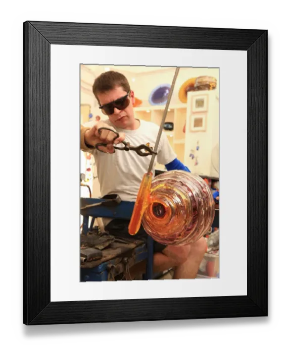 Framed Print : Glassblowing Framed Print : Glassblowing