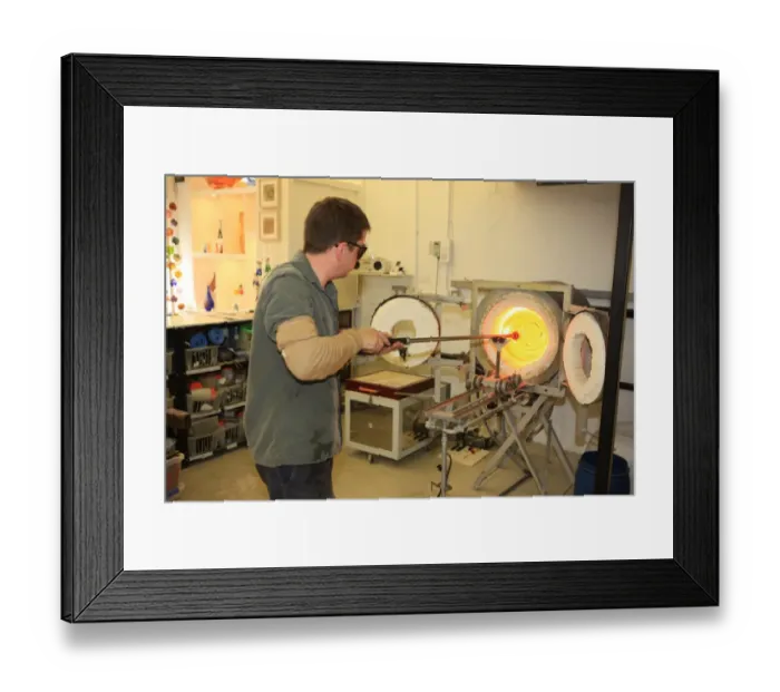Framed Print : Glassblowing Framed Print : Glassblowing