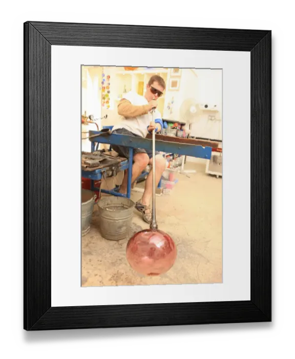 Framed Print : Glassblowing Framed Print : Glassblowing