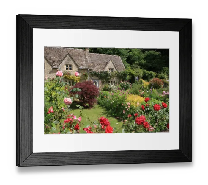 Framed Print : Cotswold Cottage Garden Framed Print : Cotswold Cottage Garden