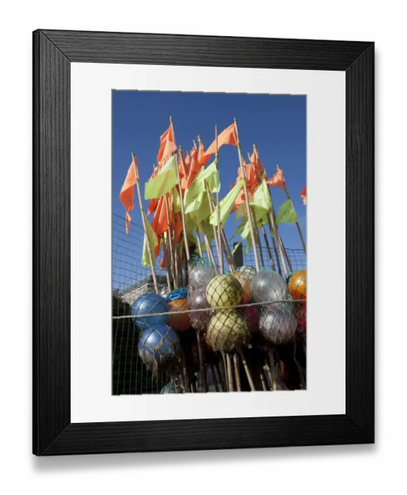 Framed Print : Fishing flags Framed Print : Fishing flags