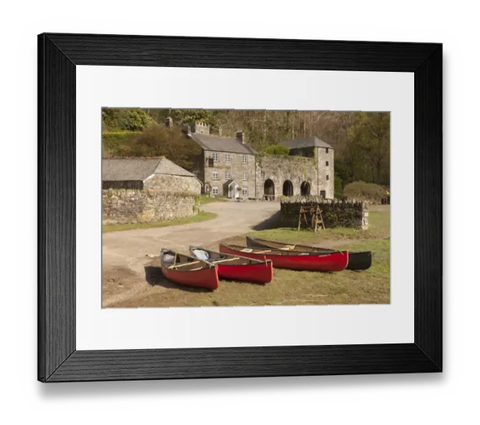 Framed Print : Canoes at Cotehele Framed Print : Canoes at Cotehele