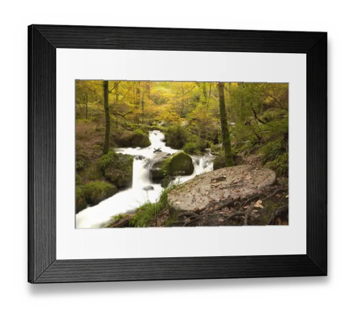 Framed Print : Autumn Water Falls Framed Print : Autumn Water Falls
