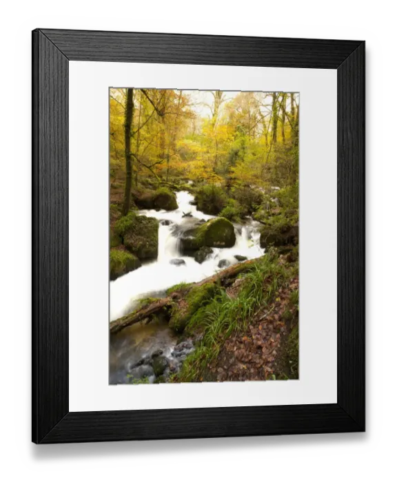 Framed Print : Autumn Water Falls Framed Print : Autumn Water Falls