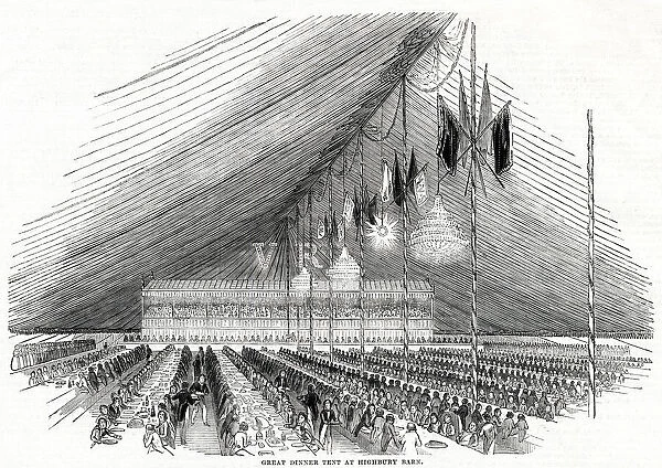 Great Dinner tent at Highbury Barn 1842