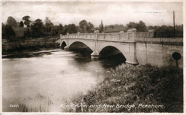 River Avon & New Bridge, Pershore, Worcestershire