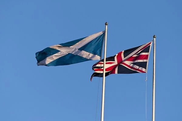 Scottish Saltire and Union Flag