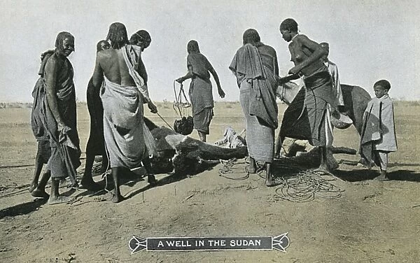 Sudan - A Well - Drawing water