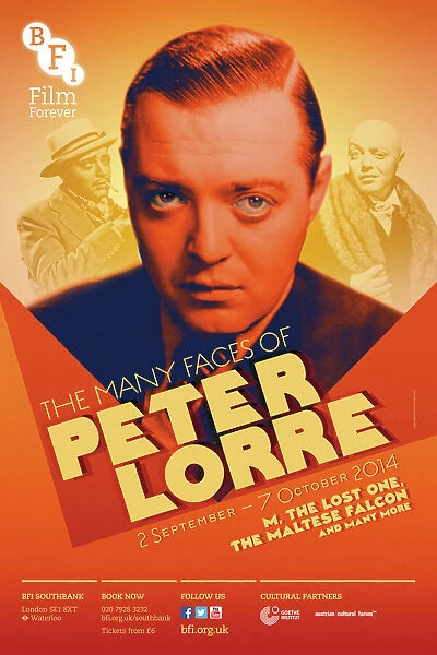 Poster for Peter Lorre Season at BFI Southbank (2 September - 7 October 2014)