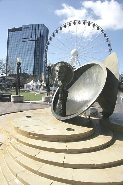 Birmingham. The Spirit of Enterpise a modern fountain by Tom Lomax in Centerary