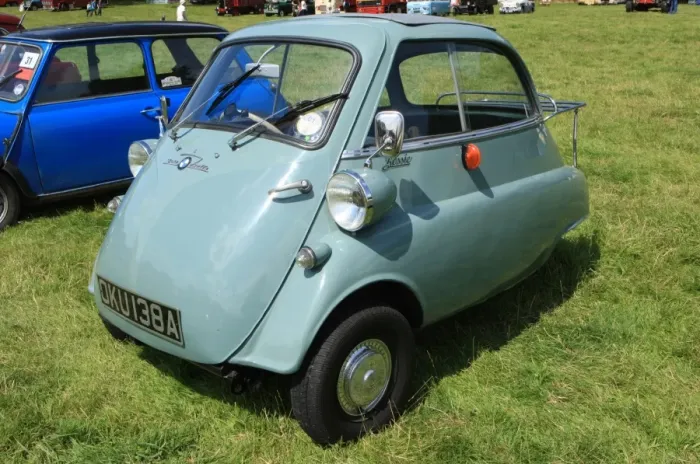 Framed Print : BMW. A BMW Bubble Car at The Classic car show Boconnoc Estate near Lostwithiel