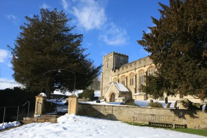 Framed Print : Chedworth. A winters day in the Cotswolds at the village of Chedworth in Framed Print : Chedworth. A winters day in the Cotswolds at the village of Chedworth in