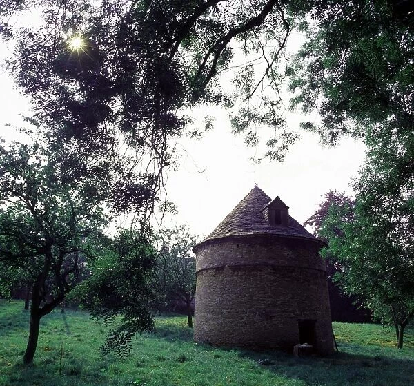 Daglingworth. A Dovecote in the garden of the Manor House in the Cotswold