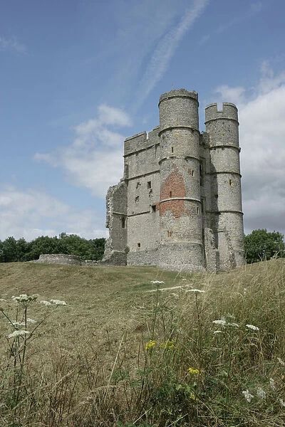 Donnington Castle. The Gatehouse of the 14th-century Donnington Castle