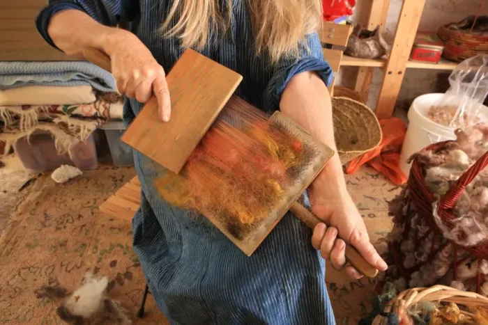 Framed Print : Dyeing and Spinning Framed Print : Dyeing and Spinning