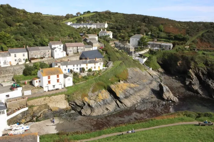 Framed Print : Portloe. The small fishing port of Portloe in Cornwall England Framed Print : Portloe. The small fishing port of Portloe in Cornwall England