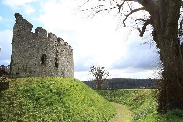 Restormel Castle. The great of round keep at Restormel Castle, a 13th century ruin