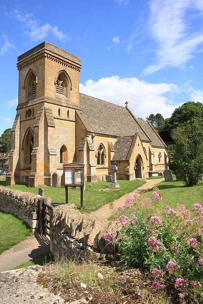 Snowshill. The Cotswold village of Snowshill in Gloucestershire with its fine church