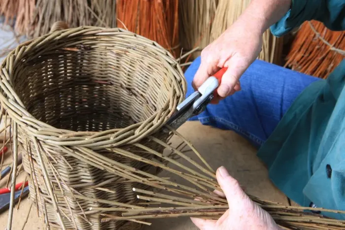 Framed Print : Traditioinal Basket Maker Framed Print : Traditioinal Basket Maker