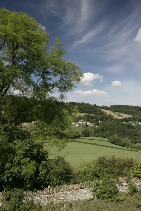 Framed Print : Slad. A valley near the cotswold village of Slad on a summers day Framed Print : Slad. A valley near the cotswold village of Slad on a summers day