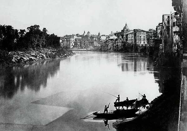 Port Di Ripetta On The Tiber In Rome. 1860
