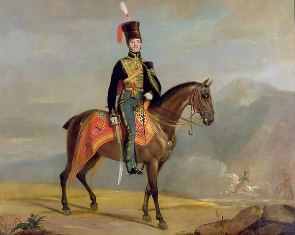 Captain William Drummond (1796-1881) 10th Hussars, 1819 (oil on canvas)