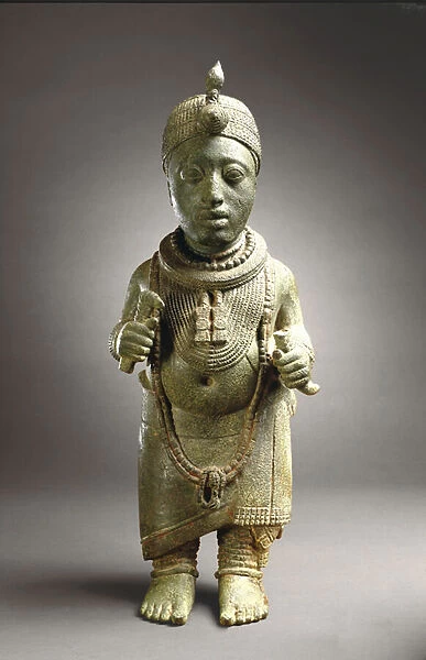 Figure of an Oni, Ife (zinc brass), c. 14th c