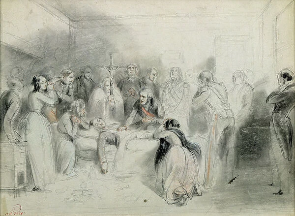The final moments of the Duke of Orleans after the accident at Neuilly, 13th July 1842
