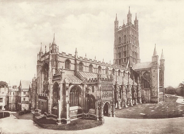 Gloucester: The Cathedral, South West (b  /  w photo)