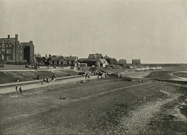 Hunstanton, the Front and Beach (b  /  w photo)