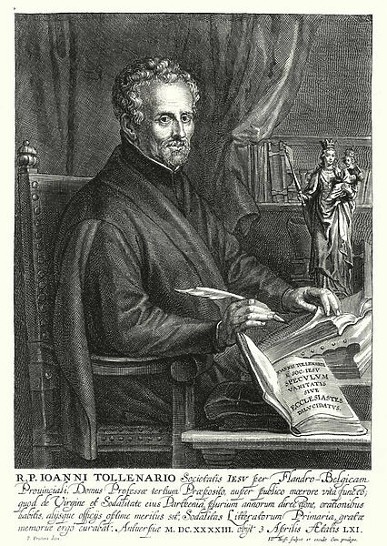 Jan de Toolenaere, Flemish Jesuit (engraving)