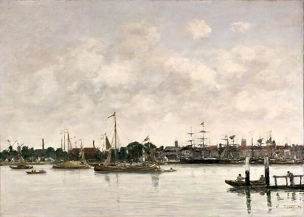 The Meuse at Dordrecht, 1874 (oil on canvas)