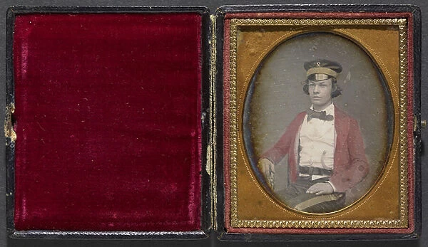 Mr. John Shiels, Kingston, 1856 (tinted daguerreotype with case)