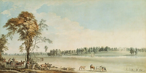 North West View of Wakefield Lodge in Whittlebury Forest, Northamptonshire, 1767