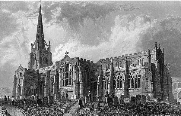 Thaxted Church, Essex, engraved by Robert Sands, 1831 (engraving)