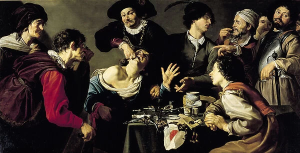 The Tooth Extractor, 1635 (oil on canvas)